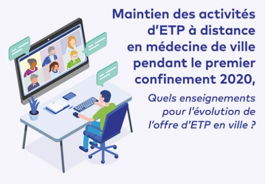 Maintien des activités d'ETP à distanceen médecine de ville pendant le confinement 2020